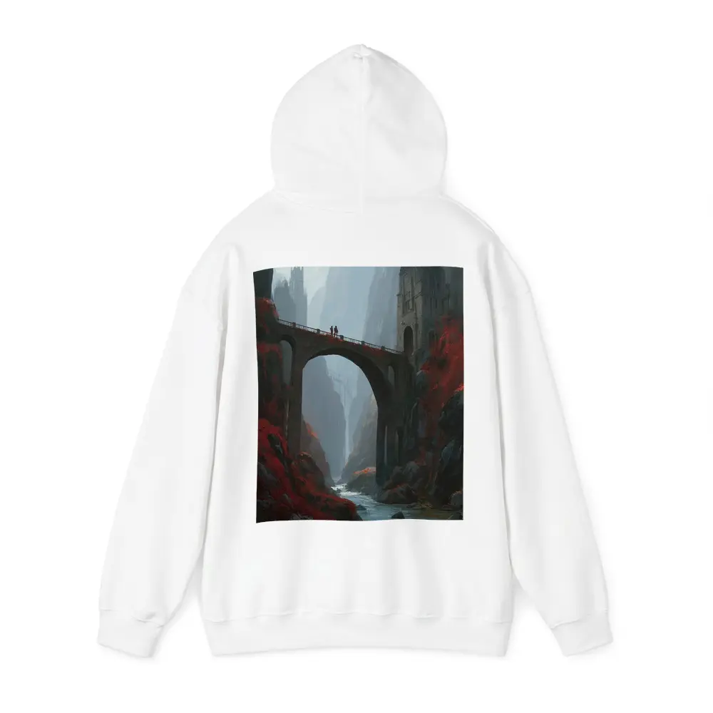 Fantasy Bridge Canyon Castle Dark Art – Hoodies