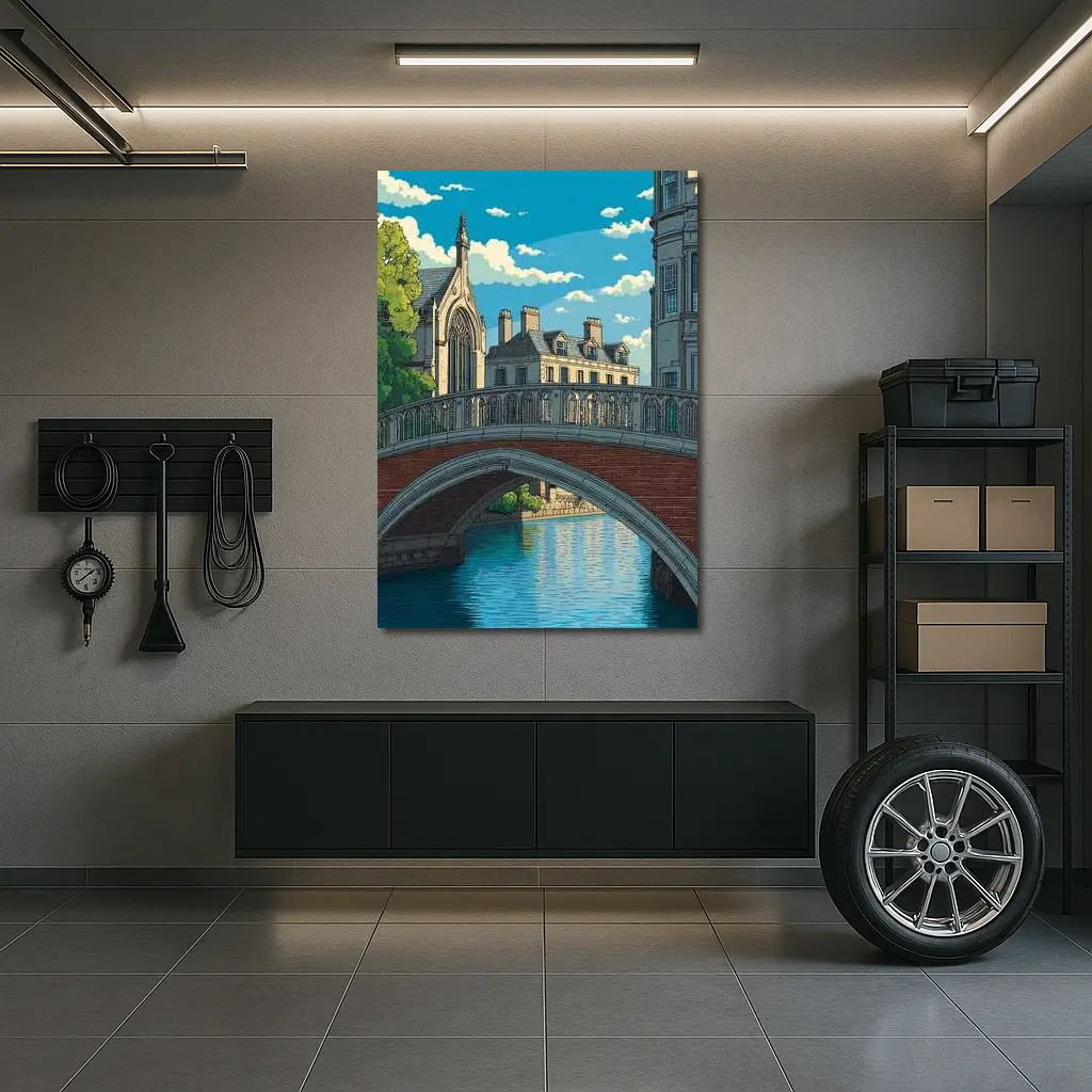 Bridge of Sighs Cambridge Pixel Art Style – Wall Art