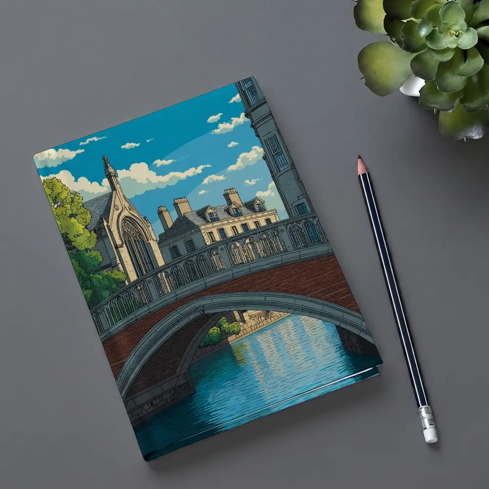 Bridge of Sighs Cambridge Pixel Art Style – Notebooks
