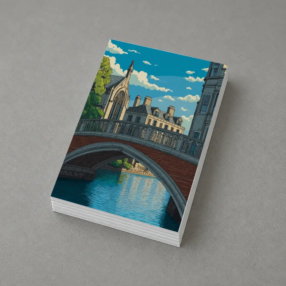 Bridge of Sighs Cambridge Pixel Art Style – Postcards