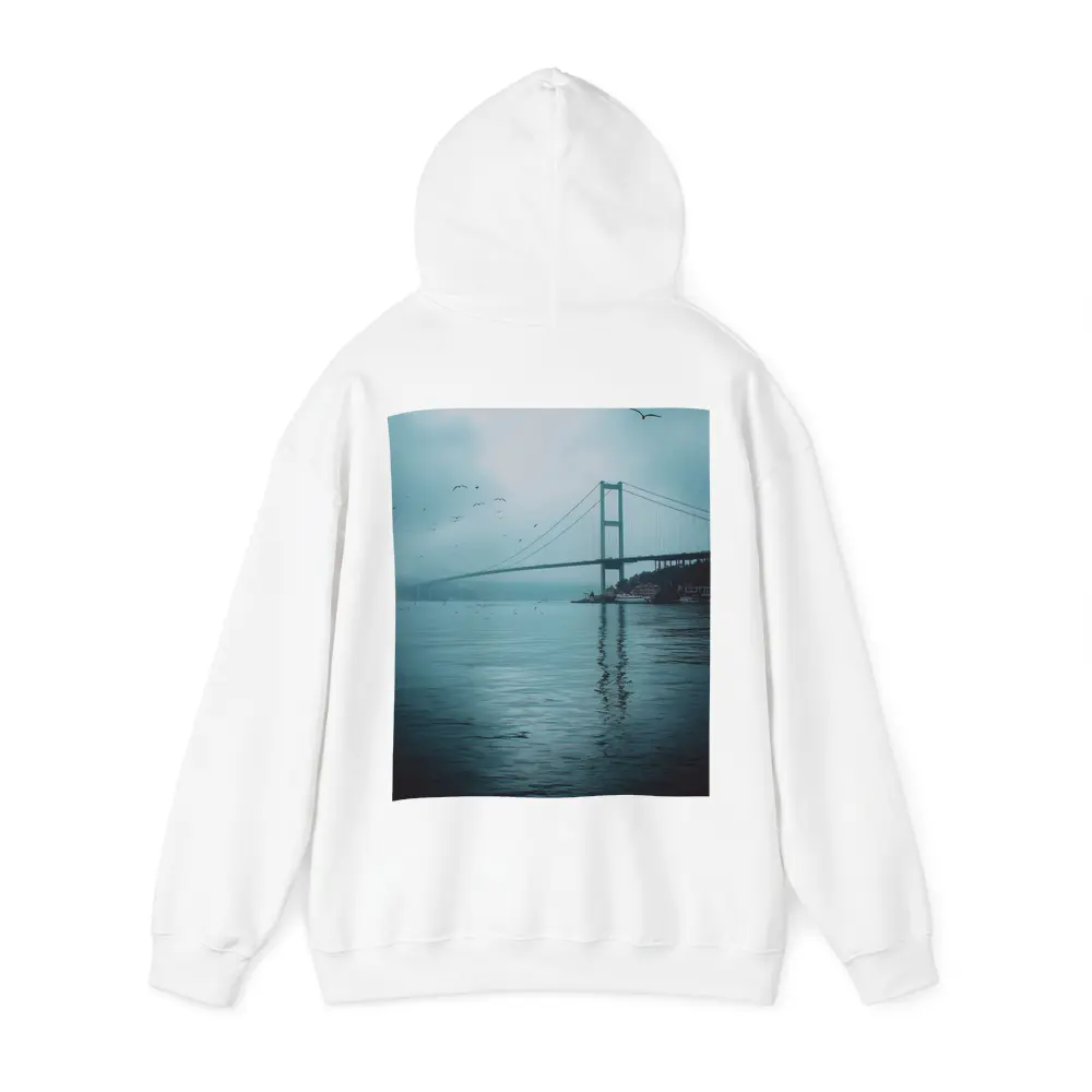 Bosphorus Bridge Istanbul Misty Blue Sky – Hoodies