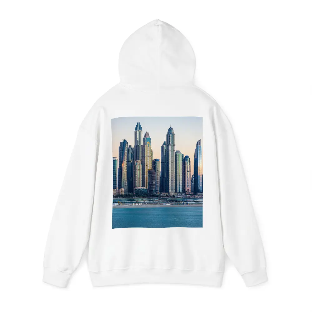 Dubai Marina Skyline at Sunset Dusk – Hoodies