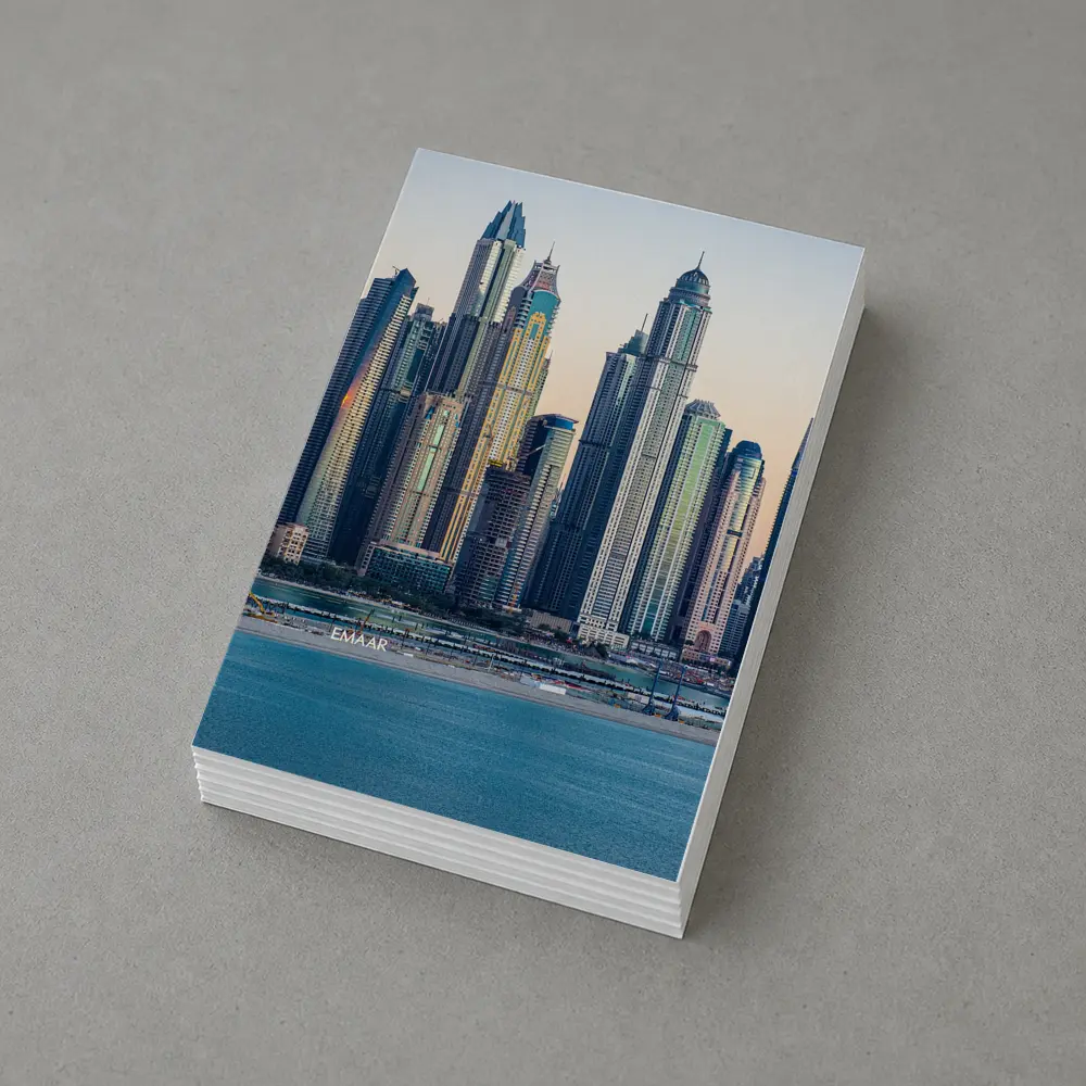 Dubai Marina Skyline at Sunset Dusk – Postcards