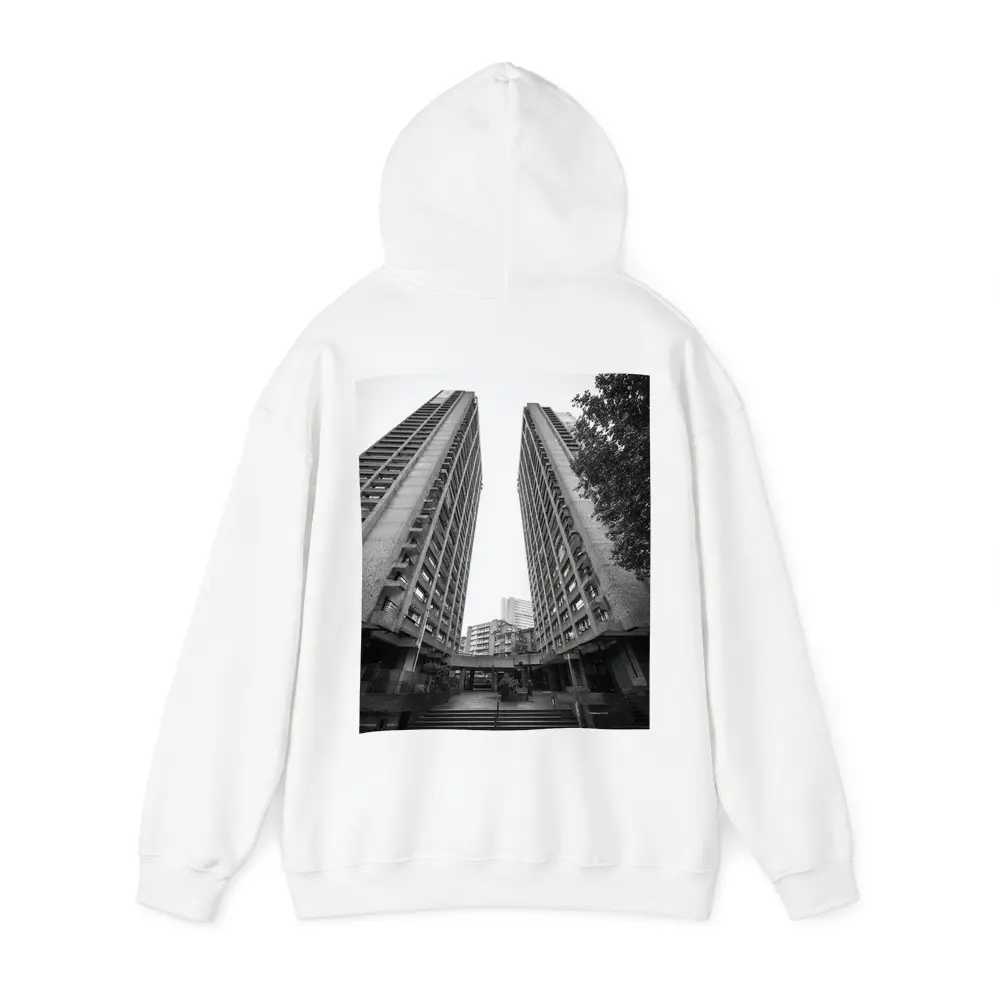 Brutalist Tower Blocks Black White Architecture – Hoodies