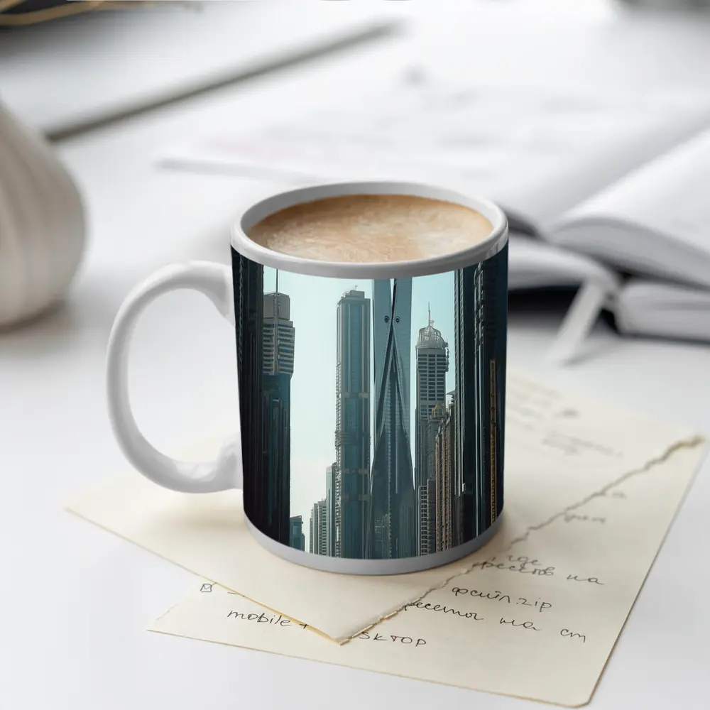 Dubai Skyscrapers Crossing Towers City Skyline – Mugs