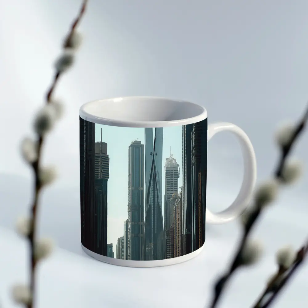Dubai Skyscrapers Crossing Towers City Skyline – Mugs