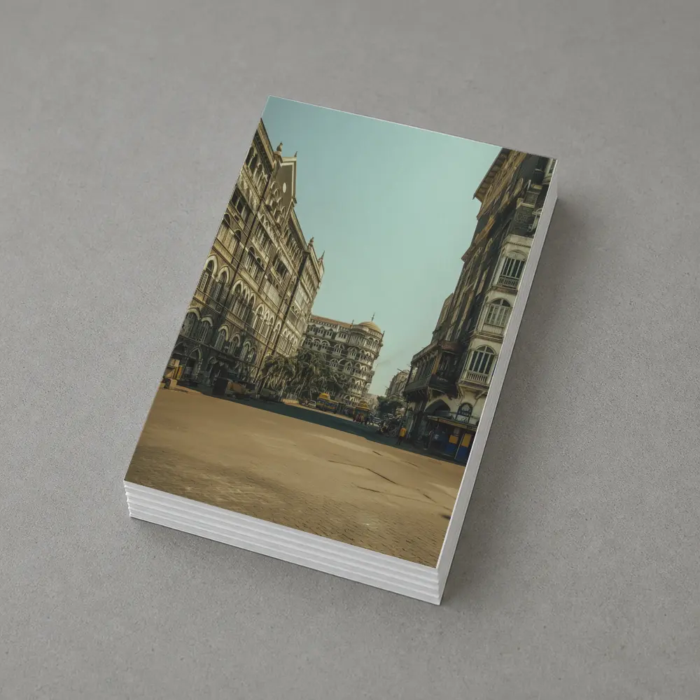 Mumbai Colonial Architecture Empty Street Scene – Postcards