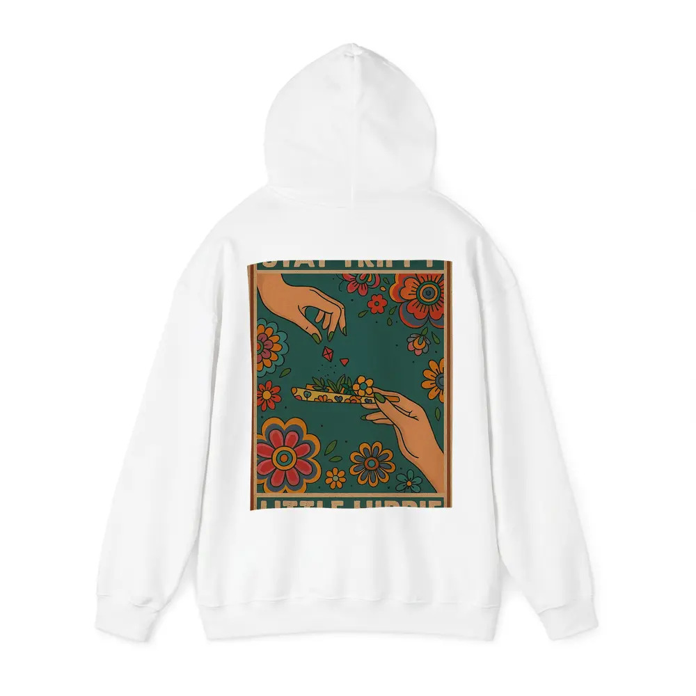 Stay Trippy Little Hippie Retro Floral Art – Hoodies