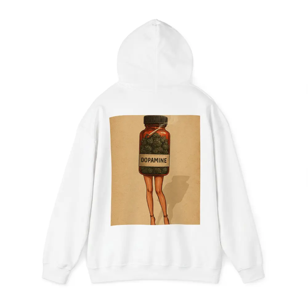 Dopamine Cannabis Jar With Legs Retro – Hoodies