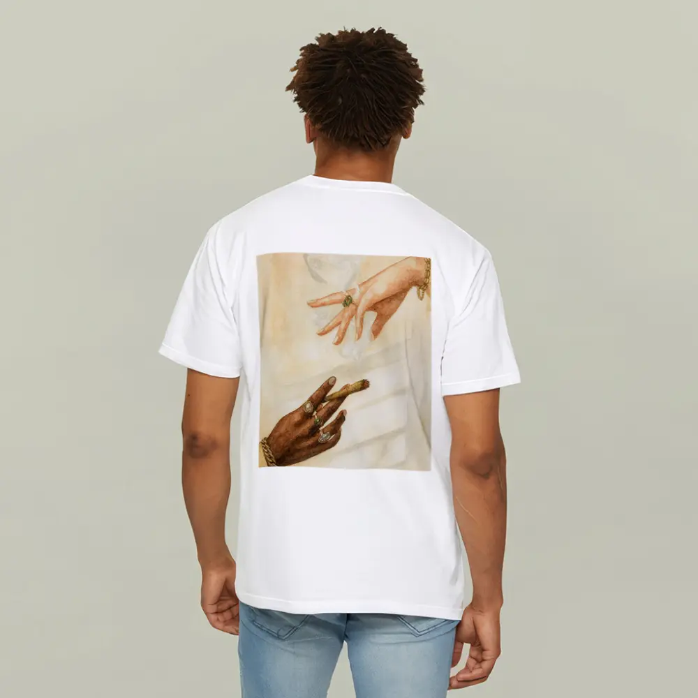 Two Hands Smoking Joint Watercolor Art – T-Shirts