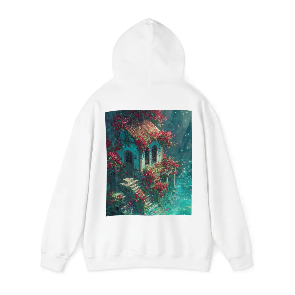 Rose Covered Cottage Anime Fantasy Art – Hoodies