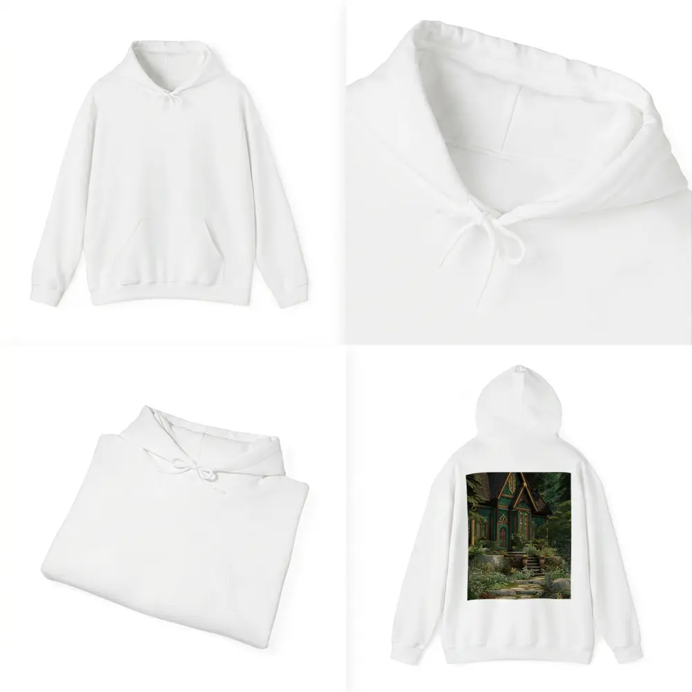 Green Gothic Cottage Deep Enchanted Forest – Hoodies