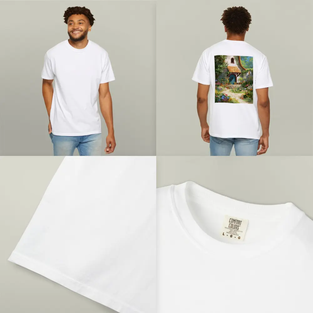 Cottagecore Stone Cottage Garden Floral Art – T-Shirts