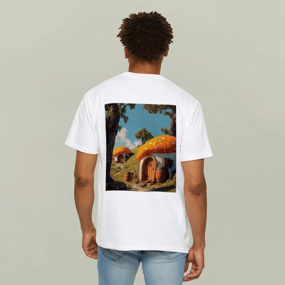Mushroom Houses Fantasy Cottage Sunny Hill – T-Shirts