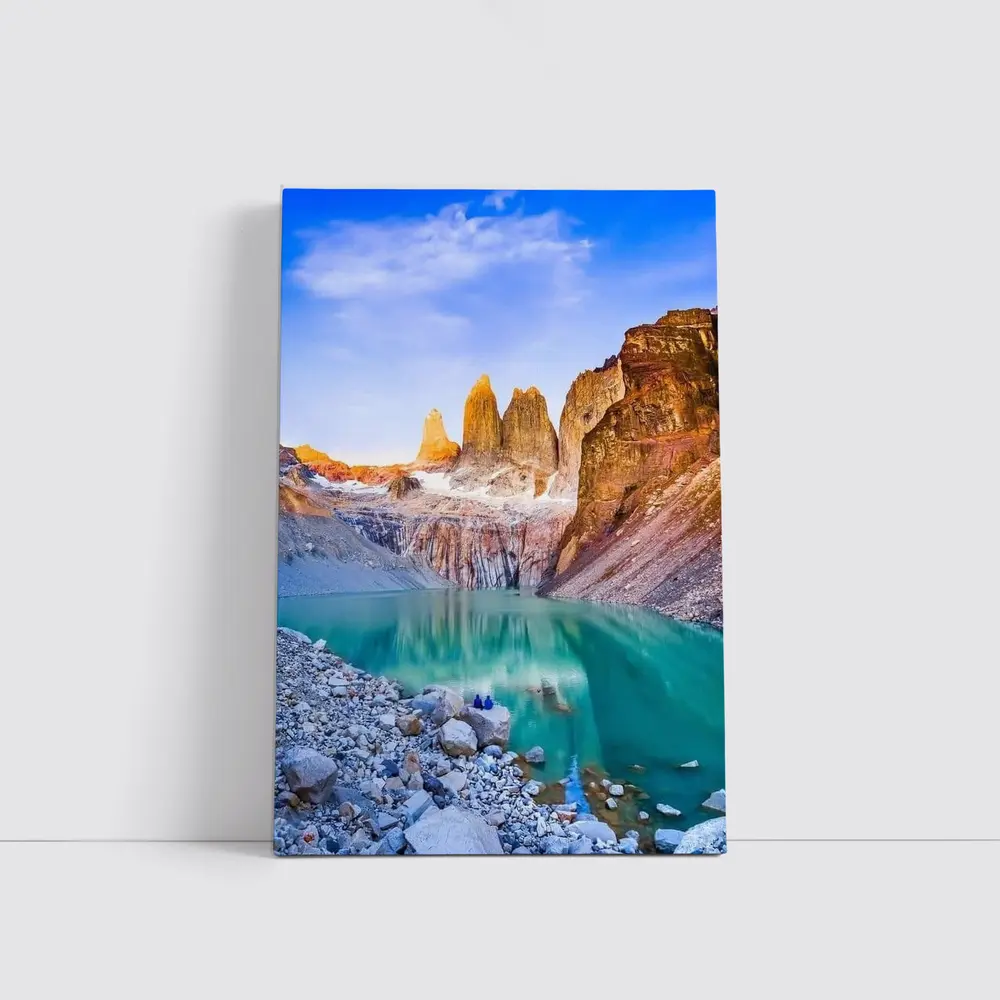 Torres del Paine Towers Turquoise Lake Patagonia – Wall Art