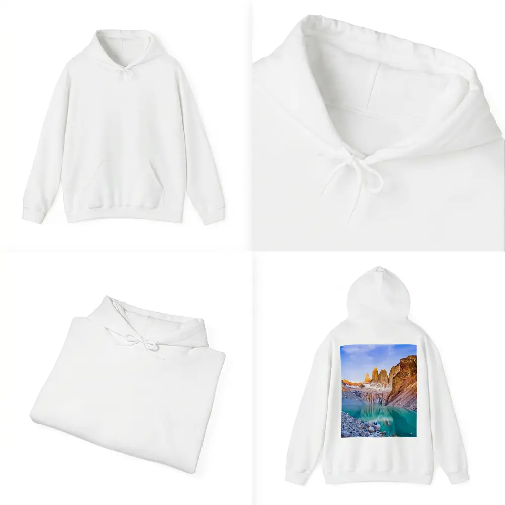 Torres del Paine Towers Turquoise Lake Patagonia – Hoodies