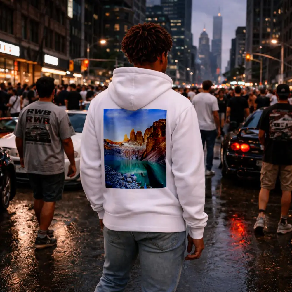Torres del Paine Towers Turquoise Lake Patagonia – Hoodies