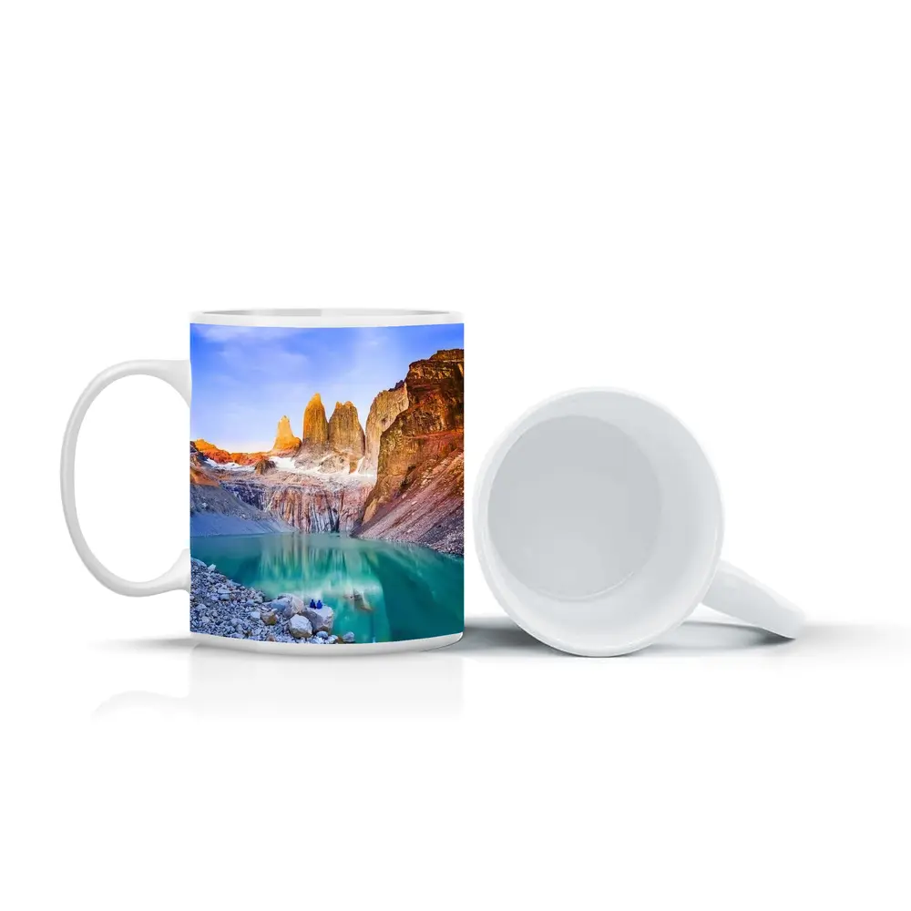 Torres del Paine Towers Turquoise Lake Patagonia – Mugs