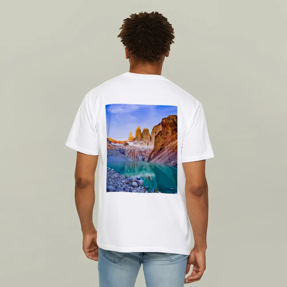 Torres del Paine Towers Turquoise Lake Patagonia – T-Shirts