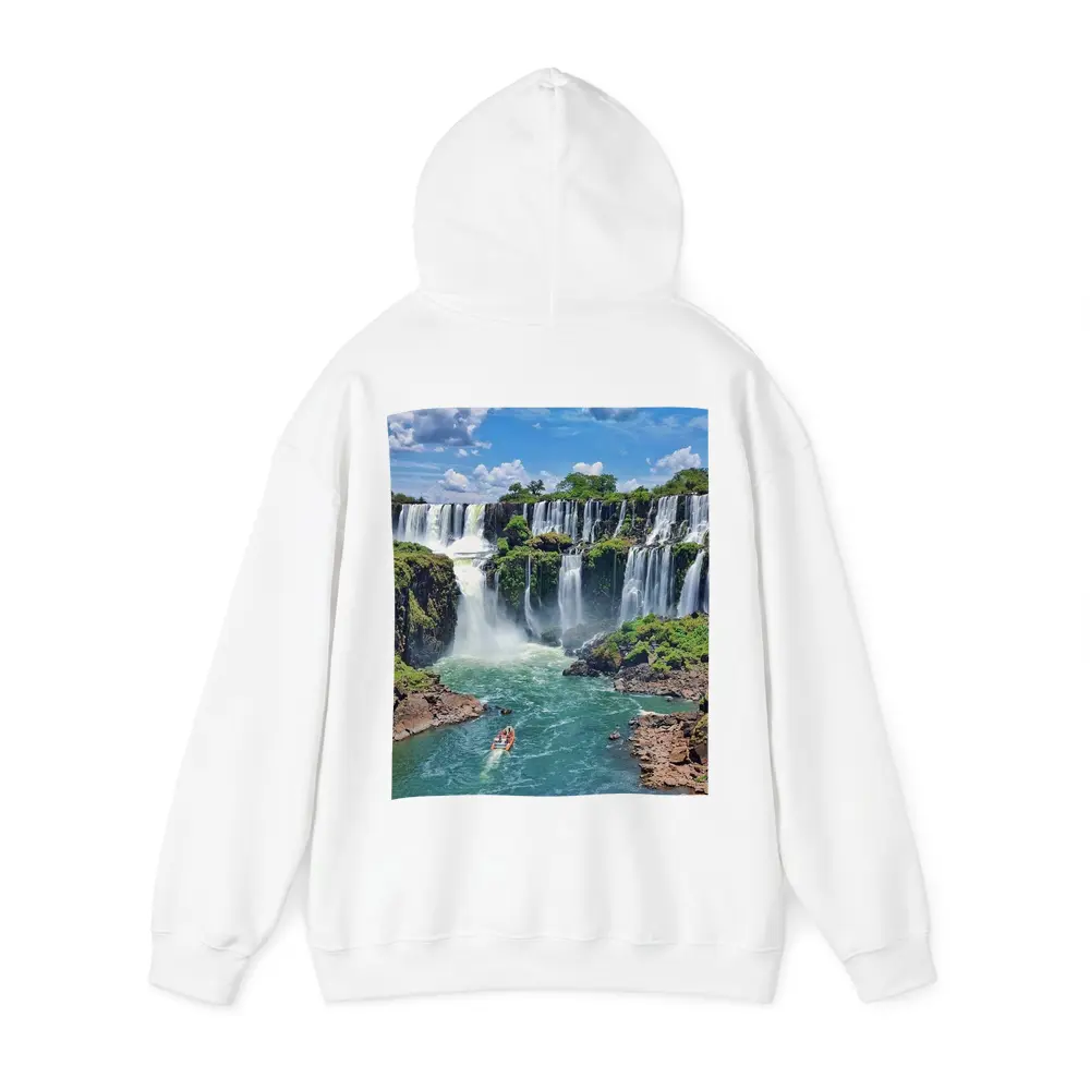 Iguazu Falls Boat Turquoise River Waterfall – Hoodies