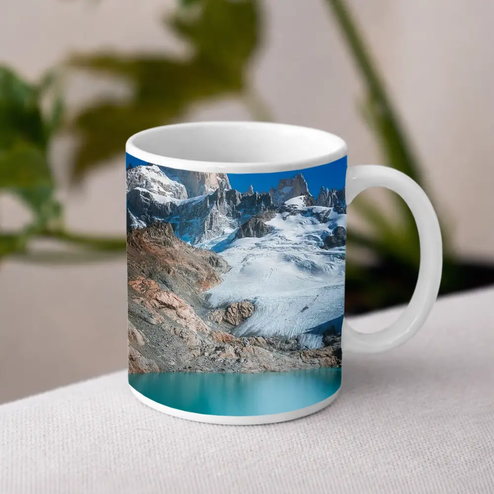 Mount Fitz Roy Glacier Turquoise Lake Patagonia – Mugs