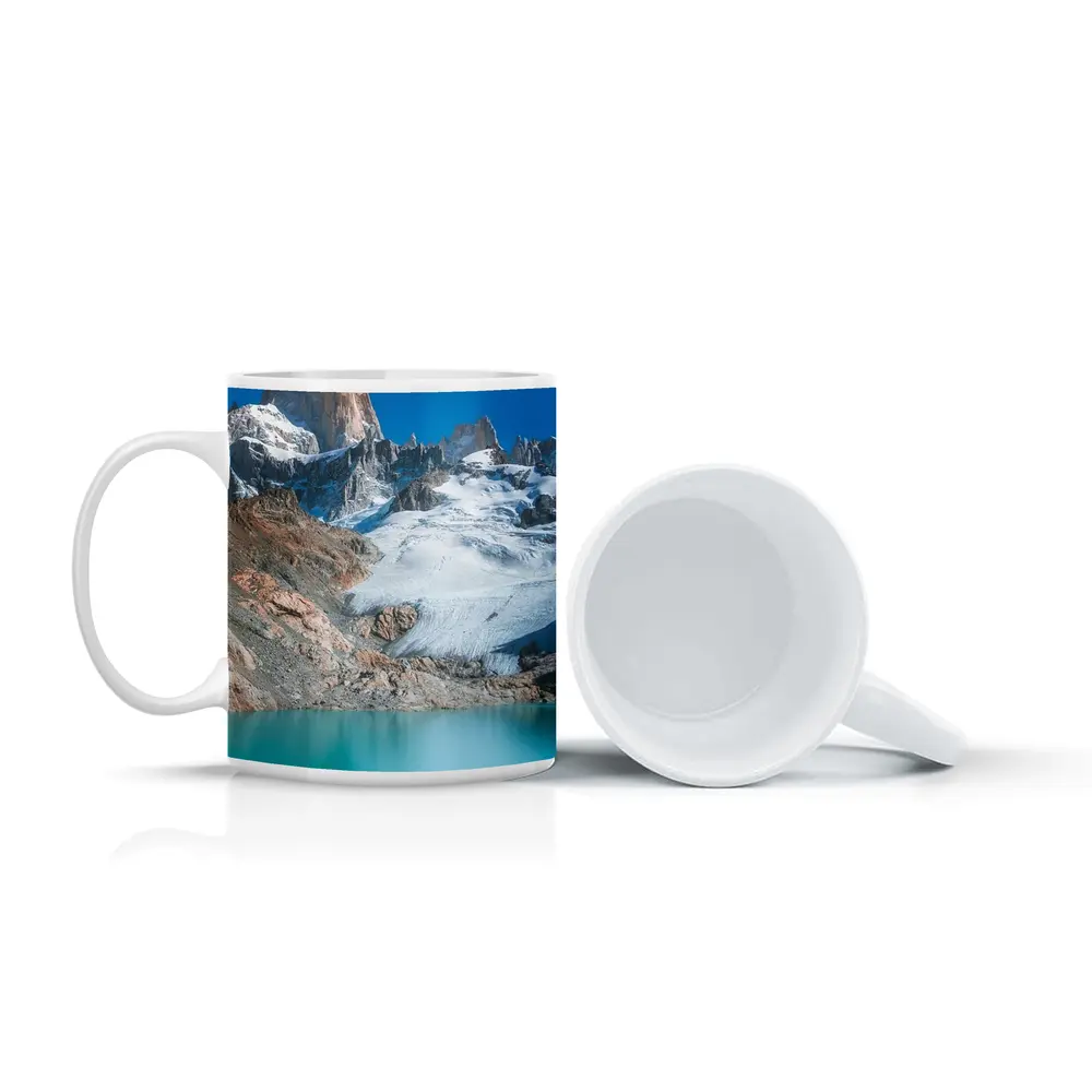 Mount Fitz Roy Glacier Turquoise Lake Patagonia – Mugs