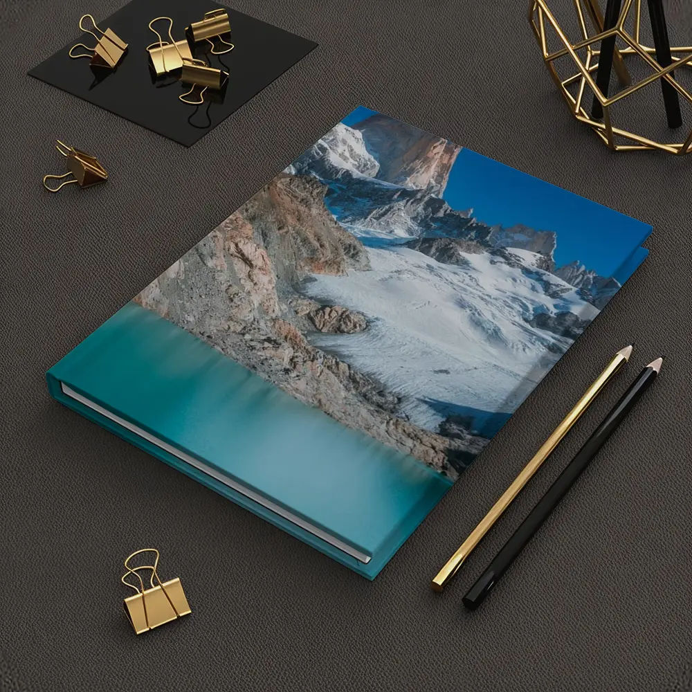 Mount Fitz Roy Glacier Turquoise Lake Patagonia – Notebooks