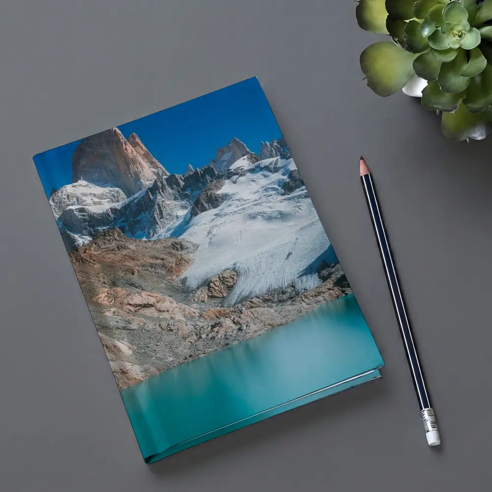 Mount Fitz Roy Glacier Turquoise Lake Patagonia – Notebooks