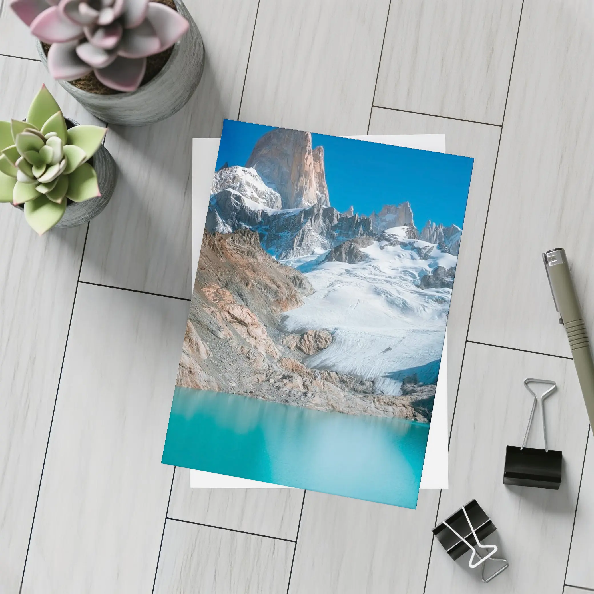 Mount Fitz Roy Glacier Turquoise Lake Patagonia – Postcards