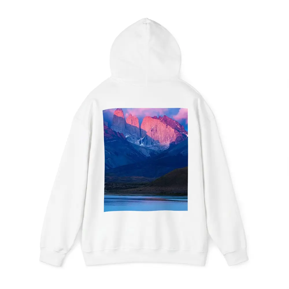 Torres del Paine Pink Sunrise Mountain Lake – Hoodies