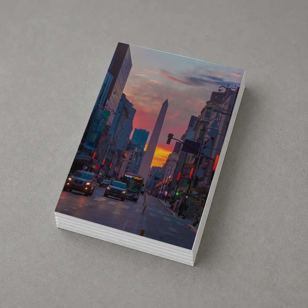 Buenos Aires Obelisk Sunset Street View – Postcards