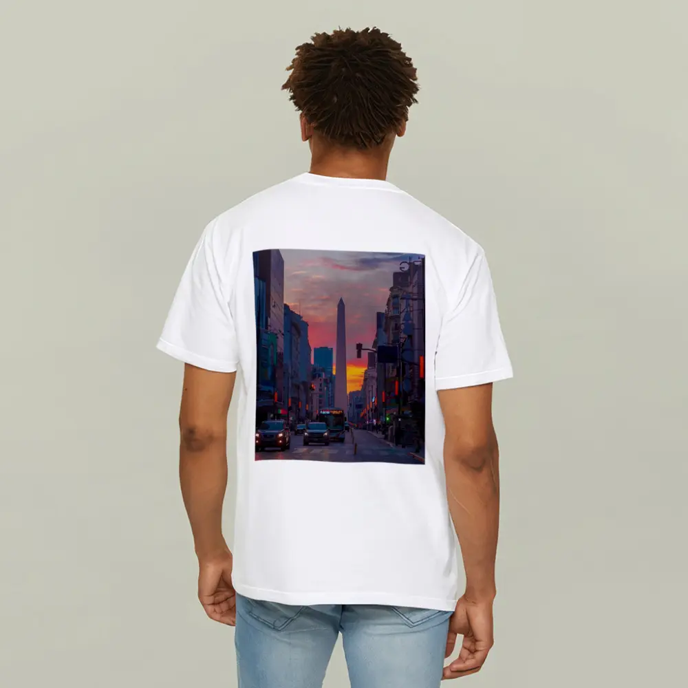 Buenos Aires Obelisk Sunset Street View – T-Shirts