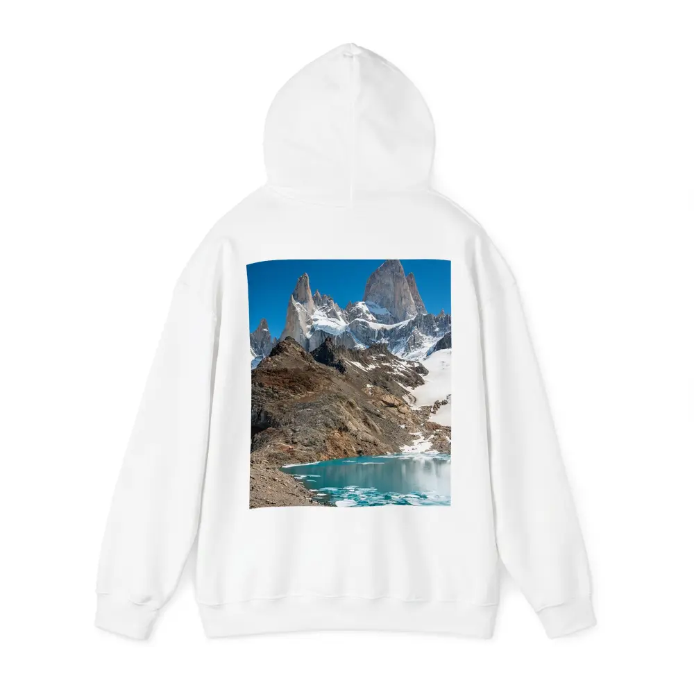 Fitz Roy Peak Turquoise Glacial Lake Patagonia – Hoodies