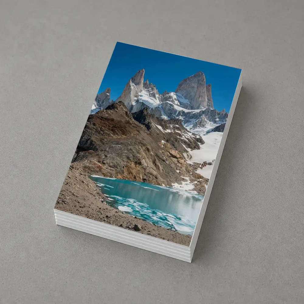 Fitz Roy Peak Turquoise Glacial Lake Patagonia – Postcards