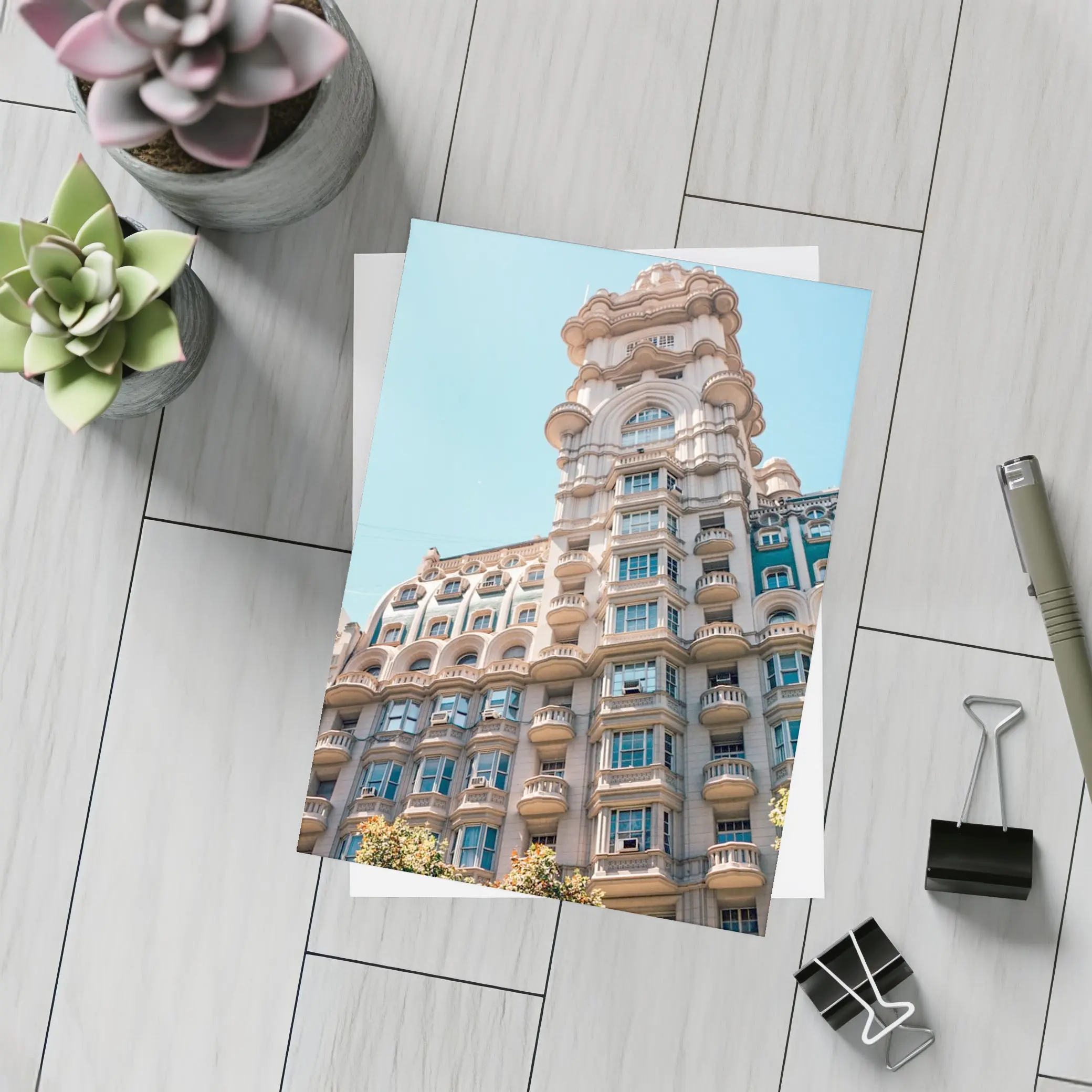 Palacio Barolo Buenos Aires Blue Sky – Postcards