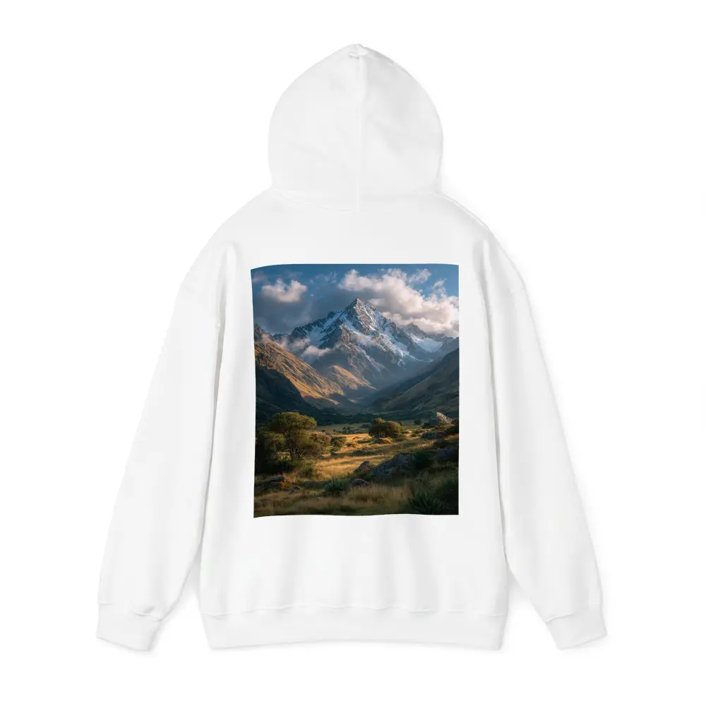 Snow Capped Mountain Valley Green Meadow – Hoodies