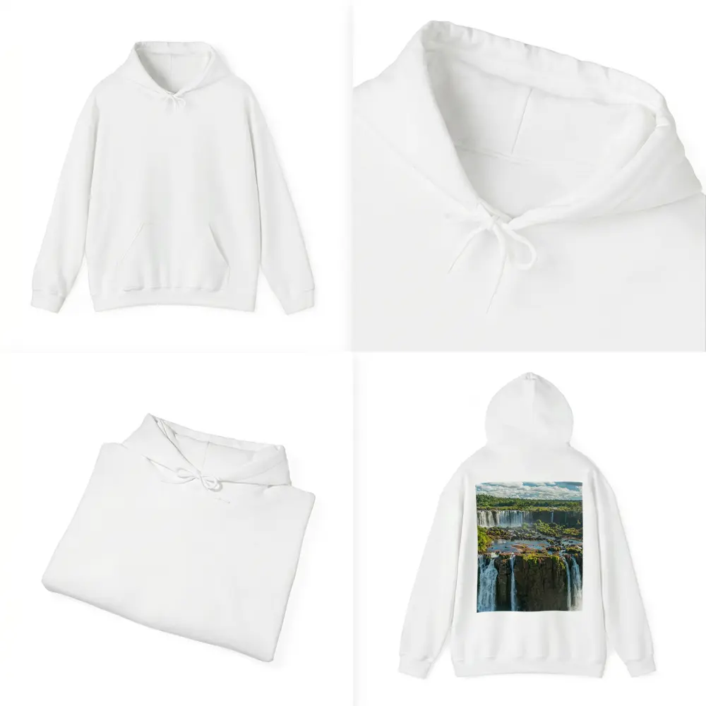 Iguazu Falls Aerial View Lush Green Jungle – Hoodies