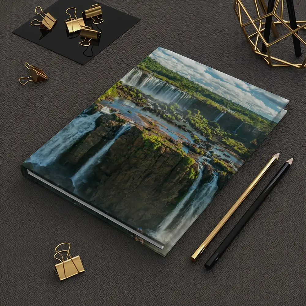 Iguazu Falls Aerial View Lush Green Jungle – Notebooks