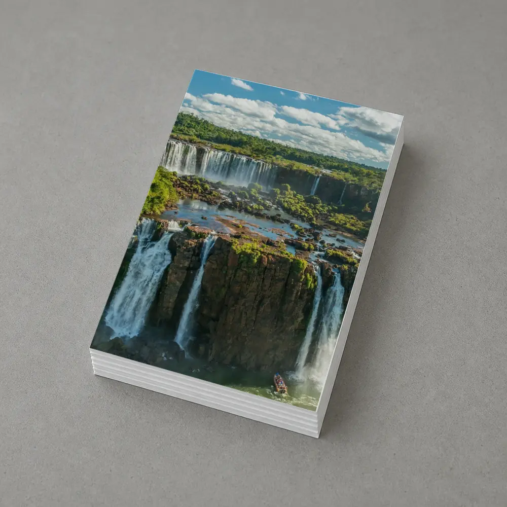 Iguazu Falls Aerial View Lush Green Jungle – Postcards