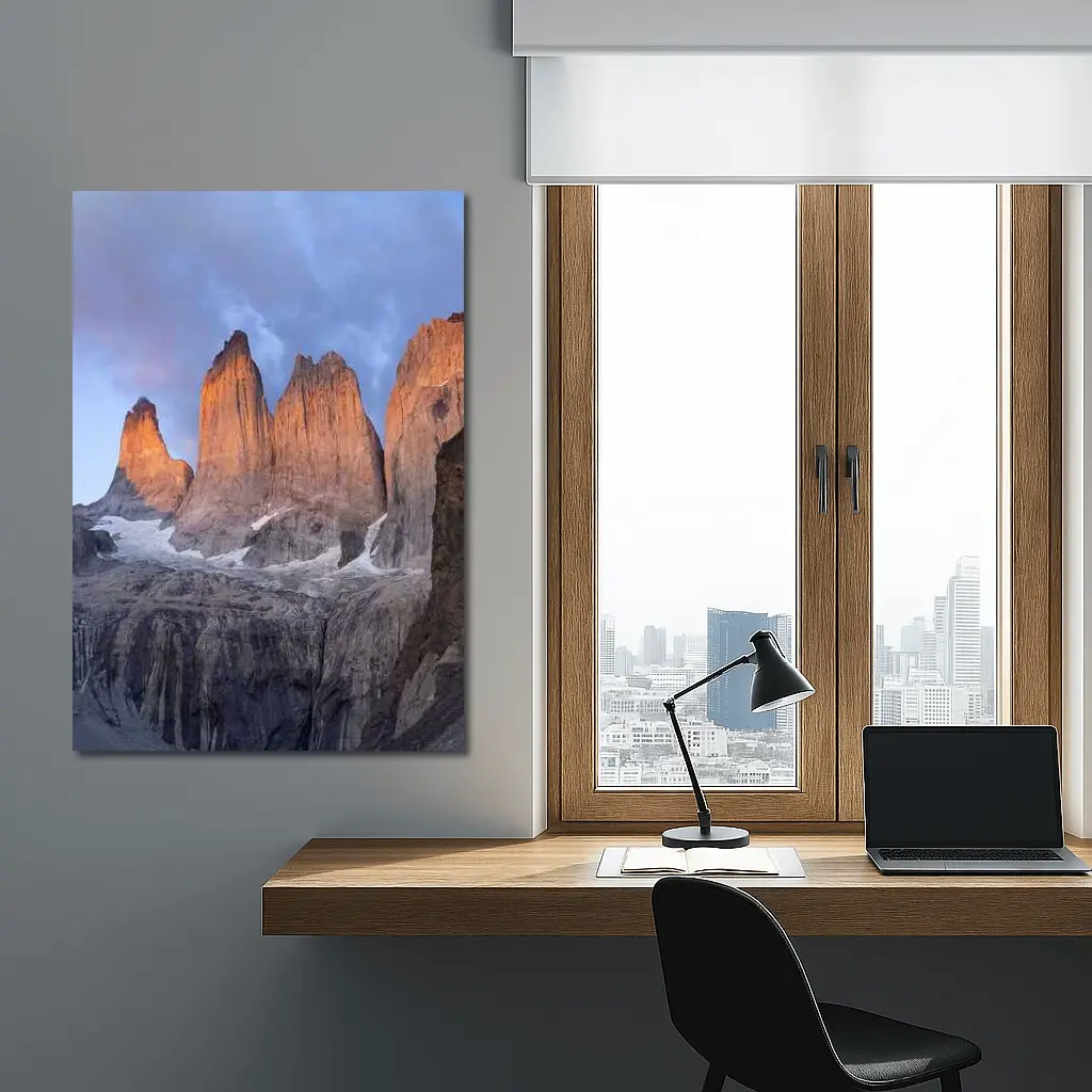 Torres del Paine Towers Sunrise Chile Mountains – Wall Art