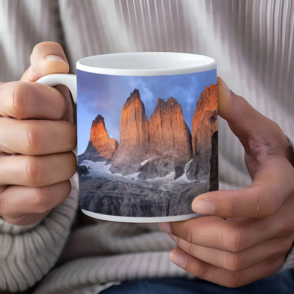 Torres del Paine Towers Sunrise Chile Mountains – Mugs