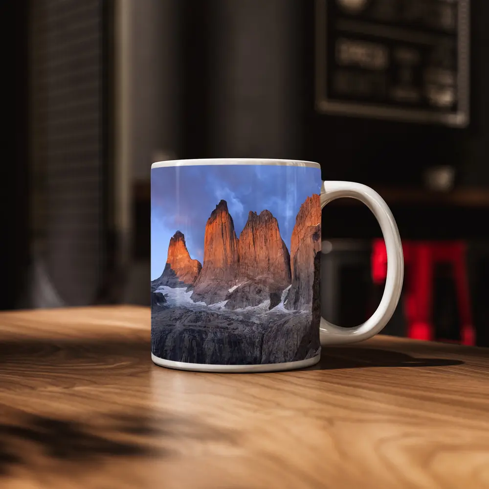 Torres del Paine Towers Sunrise Chile Mountains – Mugs