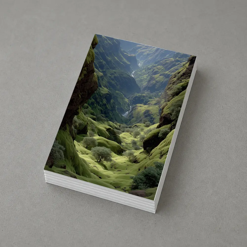 Green Canyon Valley With Mossy Rocky Walls – Postcards