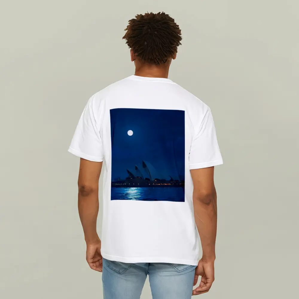 Sydney Opera House Full Moon Night Painting – T-Shirts