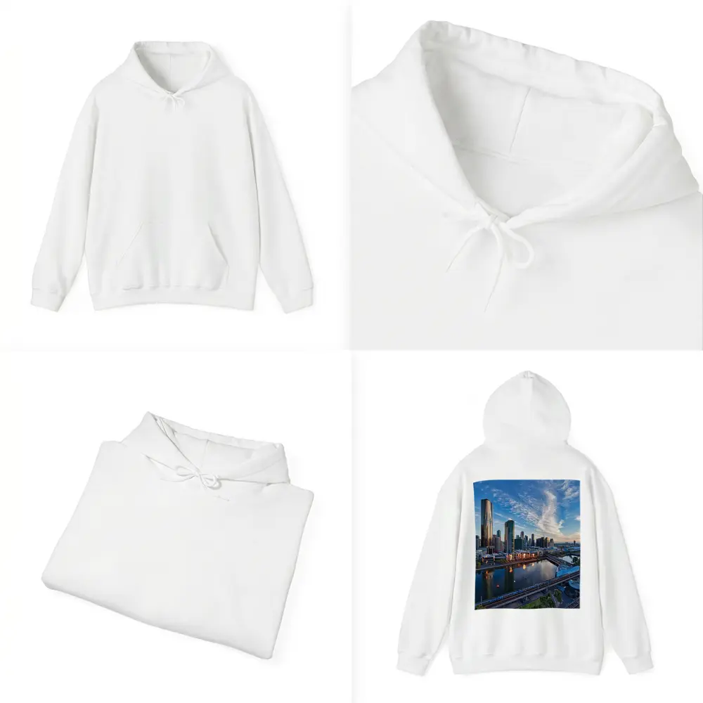 Melbourne Skyline Yarra River Sunset View – Hoodies