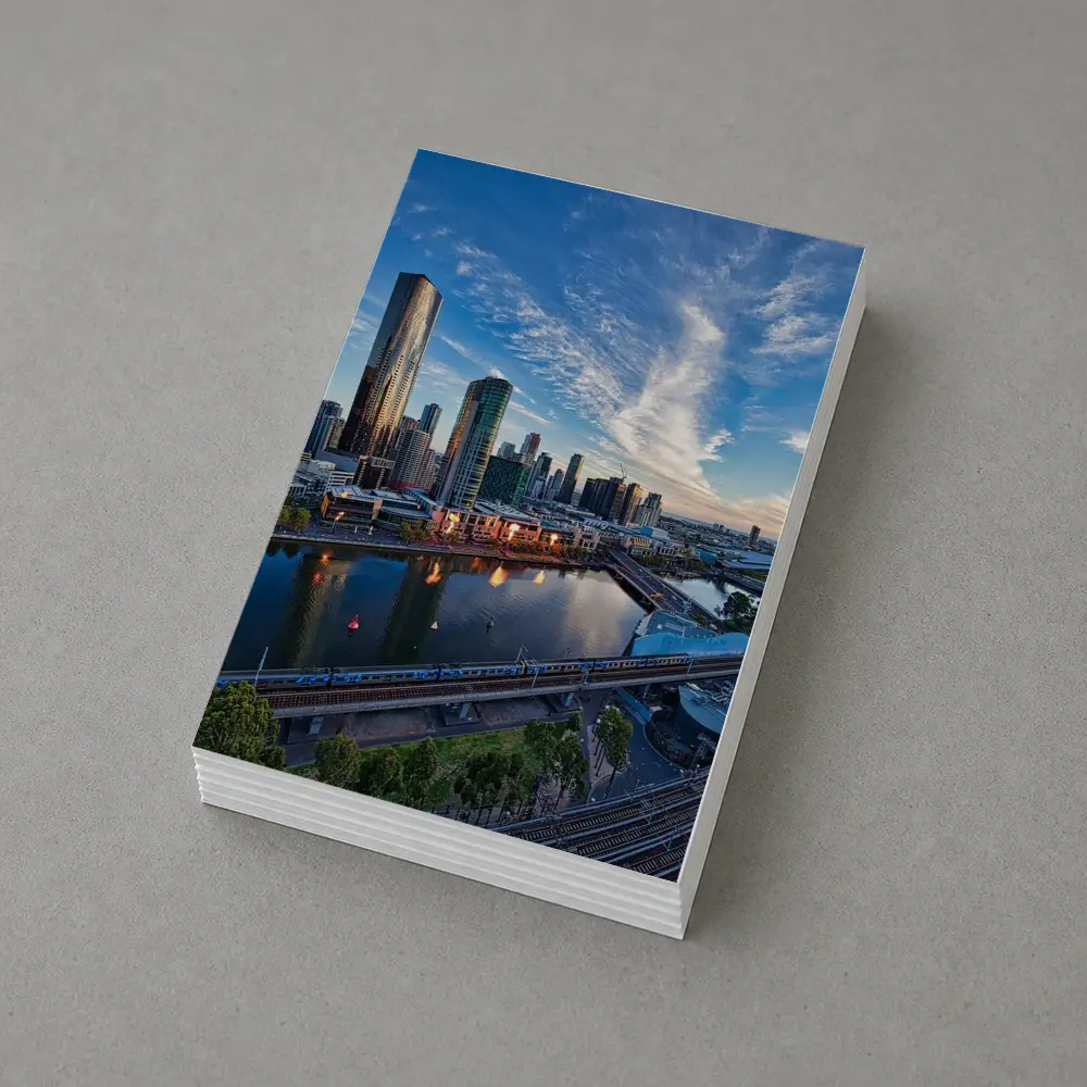 Melbourne Skyline Yarra River Sunset View – Postcards