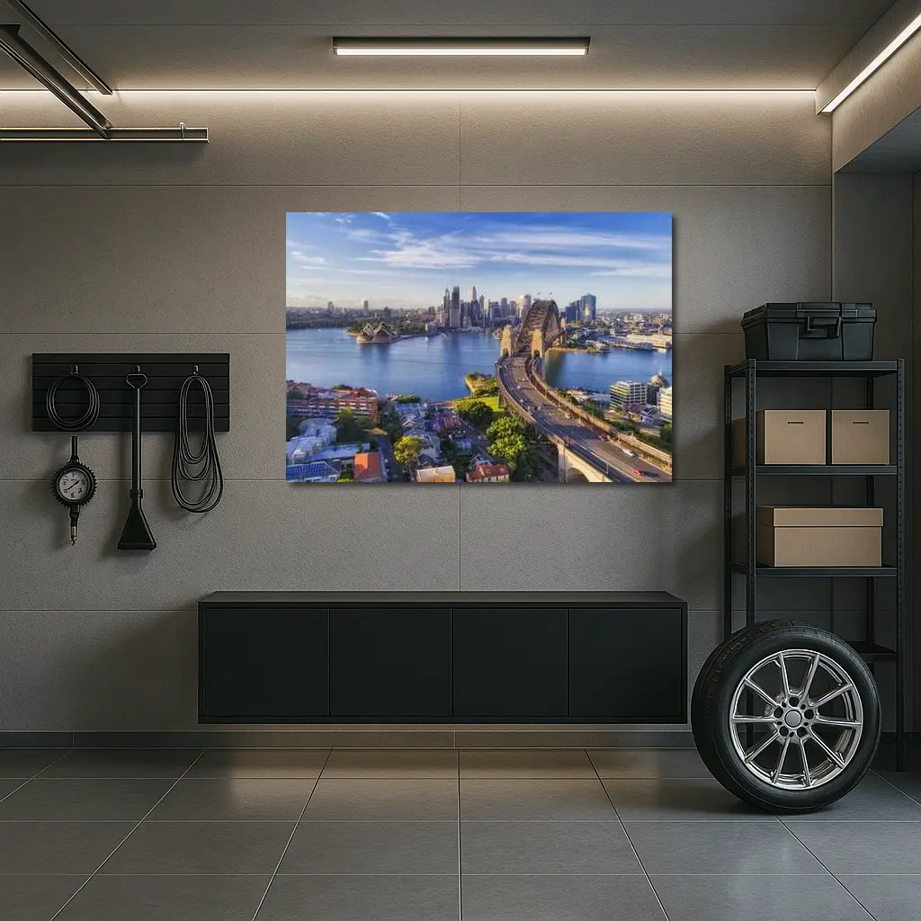 Sydney Harbour Bridge Aerial City View – Wall Art