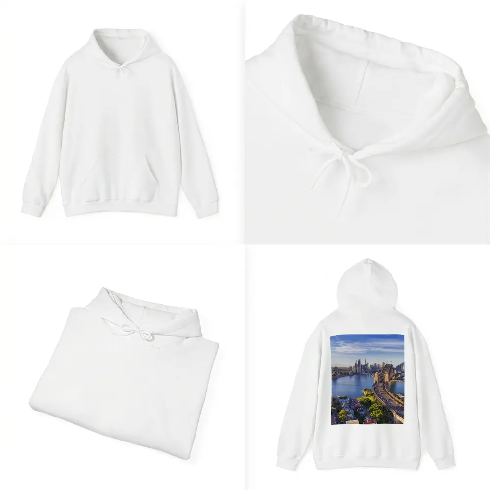 Sydney Harbour Bridge Aerial City View – Hoodies