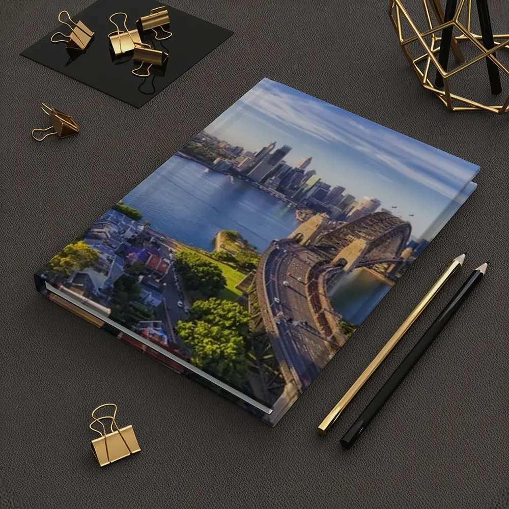 Sydney Harbour Bridge Aerial City View – Notebooks