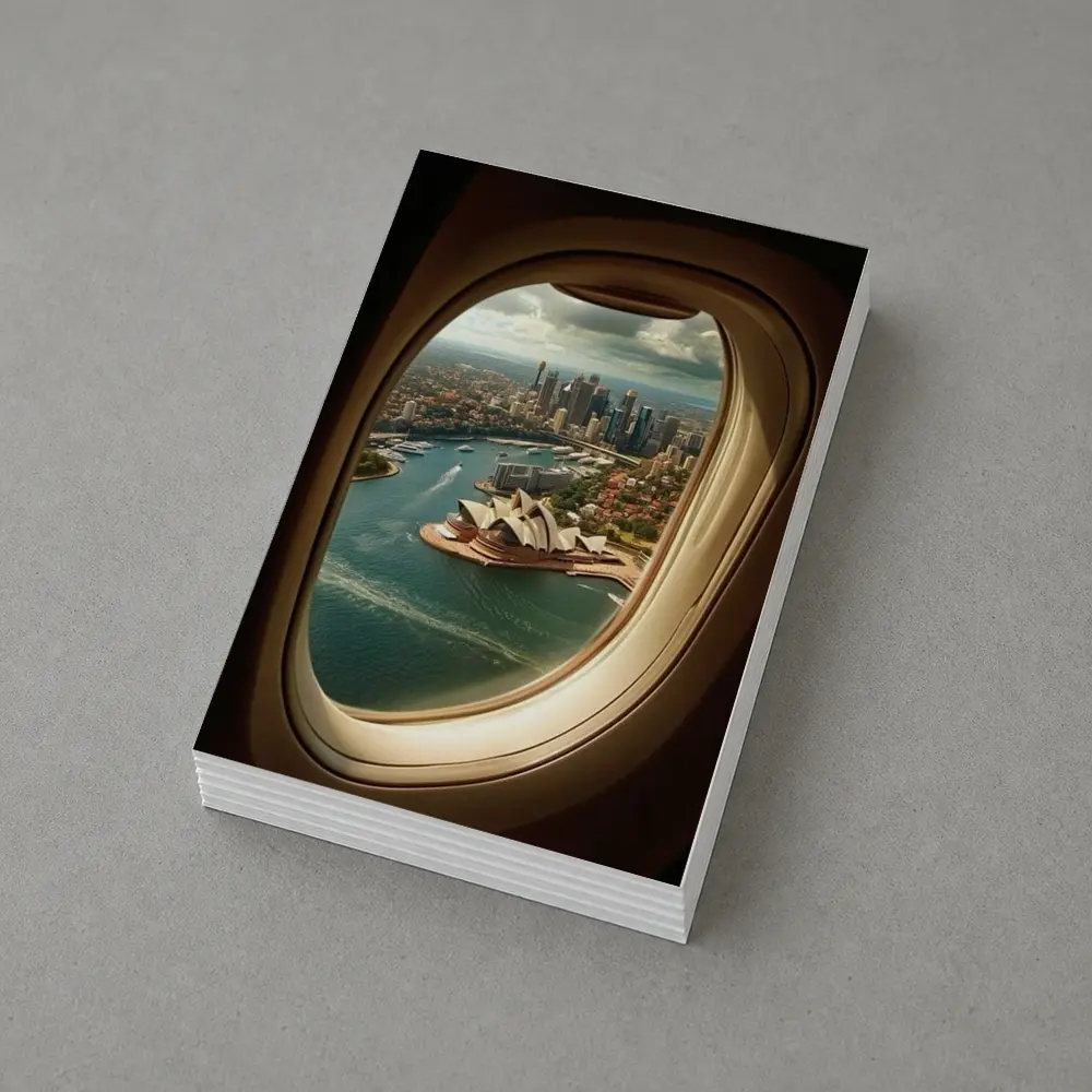 Sydney Opera House View From Airplane Window – Postcards